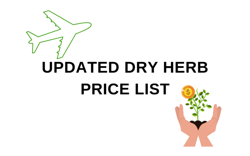 Dry Herb Price List